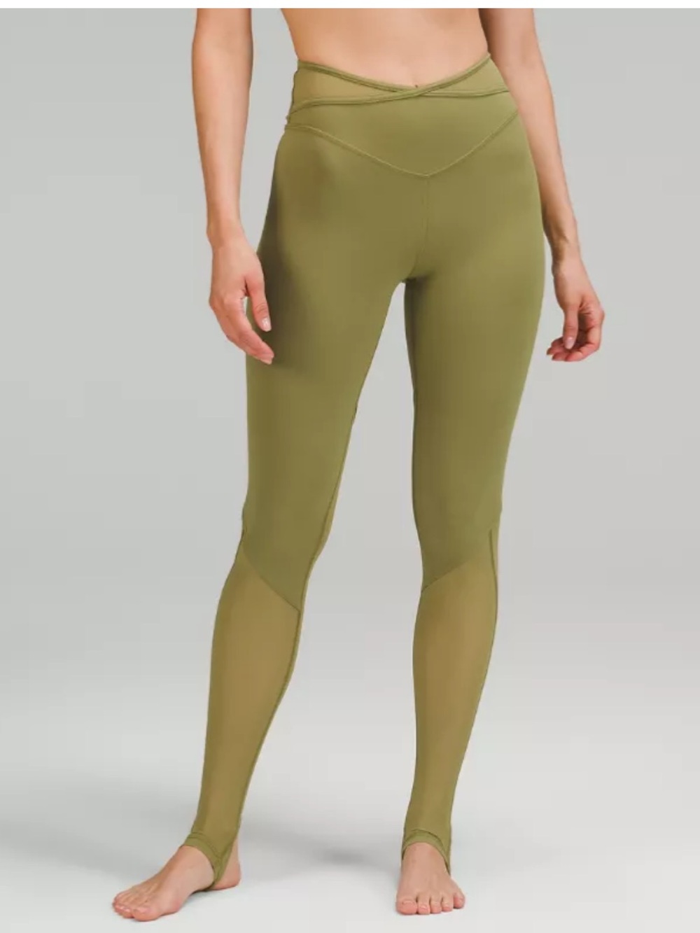 lululemon olive green high-rise leggings